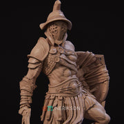 Human Male Fighter Gladiator Battle Master PC /NPC UNPAINTED D&D| 5 Sizes/Scales - Only-Games