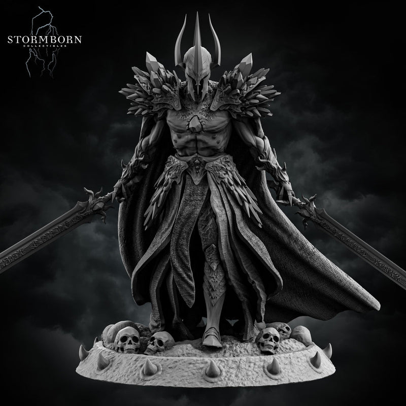 Death Knight, Oathbreaker Paladin Two Swords PC NPC | 28mm,32mm,54mm, 75mm, 100mm Scales| Dungeons & Dragons| Pathfinder | - Only-Games