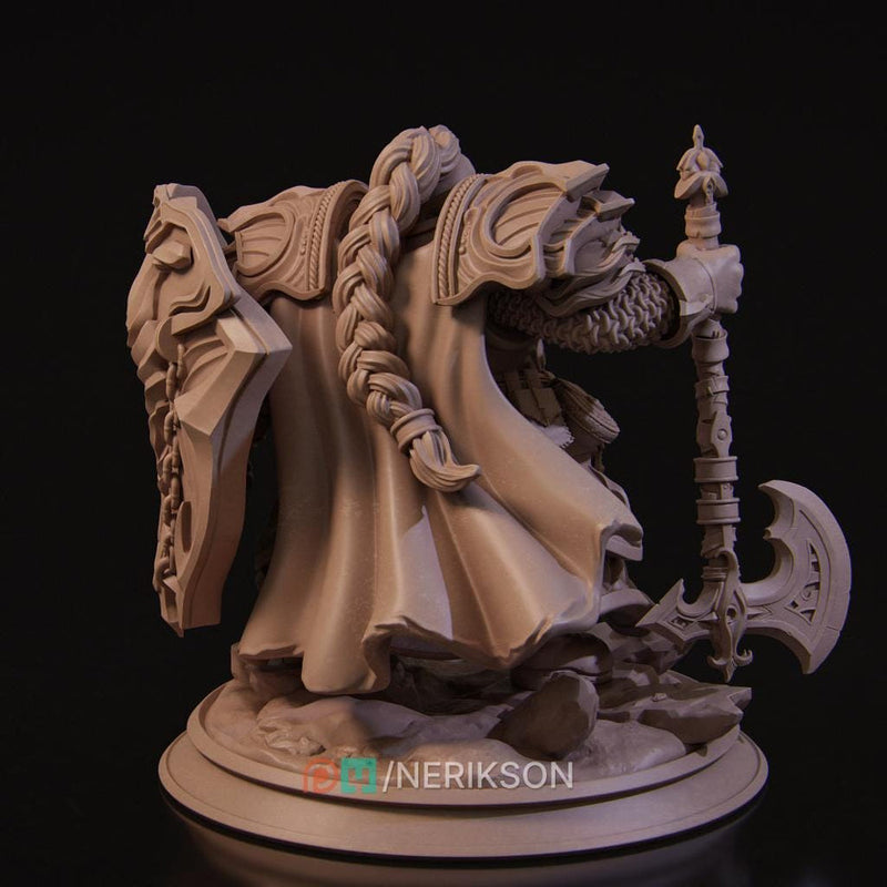 Dwarf Fighter, Paladin, Battle Master PC /NPC UNPAINTED D&D| 5 Sizes/Scales - Only-Games
