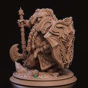 Dwarf Fighter, Paladin, Battle Master PC /NPC UNPAINTED D&D| 5 Sizes/Scales - Only-Games