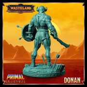 Legendary Barbarian with Sword and Shield | 28mm,32mm,54mm,75mm, 100mm Scale | Resin figurine Statue Miniature | Dungeons & Dragons 5e | - Only-Games