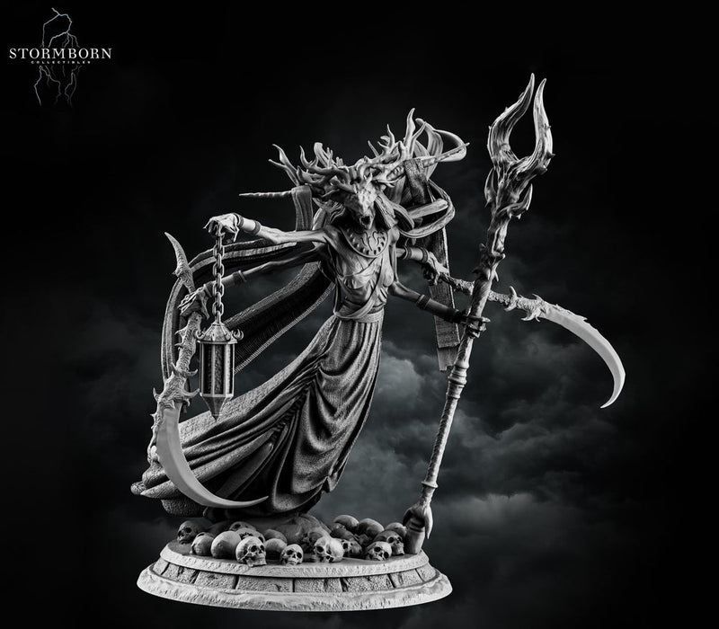 Undead Banshee Queen, Wraith Unpainted | 28mm, 32mm,54mm, 75mm ,100mm Scale Resin Miniature | Dungeons and Dragons 5e | Pathfinder - Only-Games