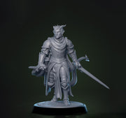 Tiefling Paladin Fighter Ranger PC / NPC | 5 Sizes /Scales | Player Character Mini -DnD Pathfinder - Only-Games
