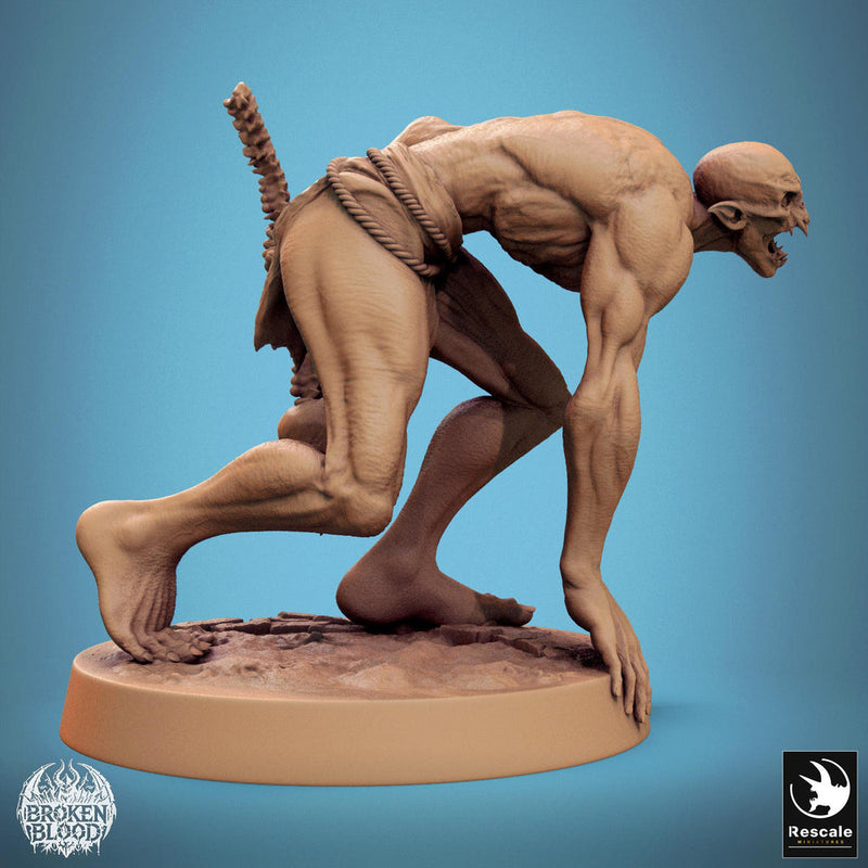 Ghoul Ghasts Undead Monster | Unpainted miniature DnD | 28mm, 32mm, 54mm, 75mm,100mm | Pathfinder | Rescale Miniatures - Only-Games