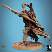 Human Paladin, Fighter Sharpshooter Helm, Bow PC / NPC, DnD 5e Unpainted Mini| 5 Sizes/Scales | Dungeons & Dragons gift - Only-Games