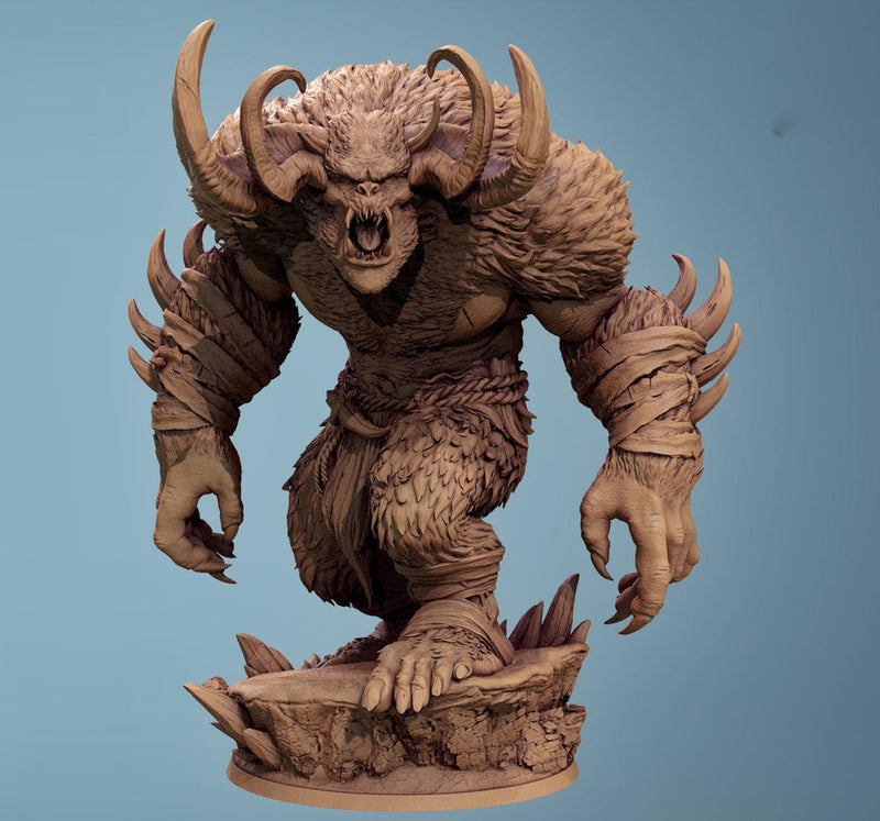 Abominable Yeti, Standard Yeti | Unpainted 4 Sizes /Scales | Fantasy Tabletop Mini -D&D 5e Pathfinder - Only-Games