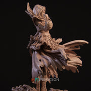 Human Female Hexblade Warlock, Wizard Conjurer PC /NPC Unpainted D&D| 5 Sizes/Scales| Pathfinder - Only-Games