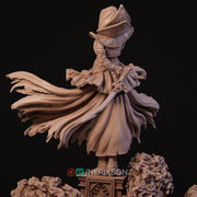 Human Female Hexblade Warlock, Wizard Conjurer PC /NPC Unpainted D&D| 5 Sizes/Scales| Pathfinder - Only-Games