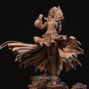 Human Female Hexblade Warlock, Wizard Conjurer PC /NPC Unpainted D&D| 5 Sizes/Scales| Pathfinder - Only-Games