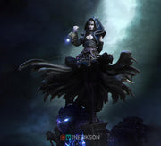 Human Female Hexblade Warlock, Wizard Conjurer PC /NPC Unpainted D&D| 5 Sizes/Scales| Pathfinder - Only-Games