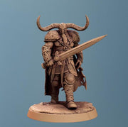 Barbarian Human / Goliath, Ranger,Fighter, with Sword, DnD Unpainted Miniature| 5 Sizes /Scales - Only-Games