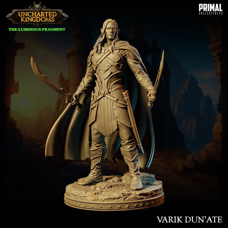 Famous Dark Elf Ranger with Twin Scimitars | 5 Sizes /Scales| D&D - Only-Games