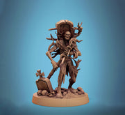 Zombie Warrior | Undead Unpainted miniature DnD | 5 Sizes /Scales| Pathfinder | - Only-Games