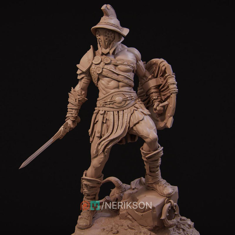 Human Male Fighter Gladiator Battle Master PC /NPC UNPAINTED D&D| 5 Sizes/Scales - Only-Games