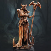 Human Female Sorcerer, Warlock Wizard | Unpainted Miniature | 5 Sizes /Scales | Pathfinder Figure | DnD - Only-Games