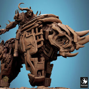 Daemon on Armored Muscular Beast Axe Demon, Devil Cavalry | DnD| 5 Sizes /Scale - Only-Games