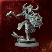 Female Fighter, Ranger, Paladin, Sword D&D 5e Mini | 5 Sizes /Scales - Only-Games