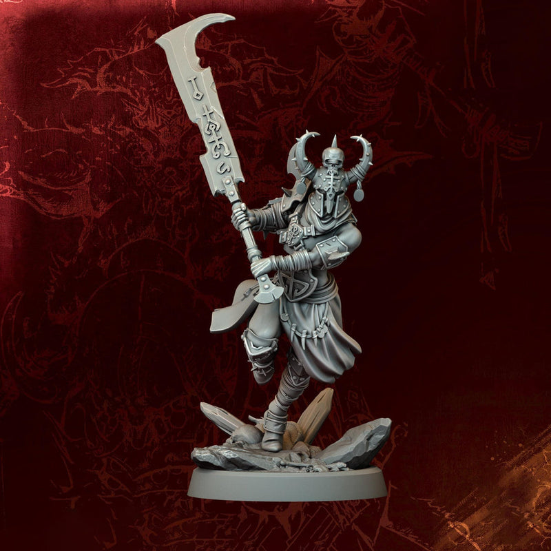 Female Fighter, Ranger, Paladin, Sword D&D 5e Mini | 5 Sizes /Scales - Only-Games