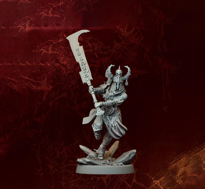 Female Fighter, Ranger, Paladin, Sword D&D 5e Mini | 5 Sizes /Scales - Only-Games