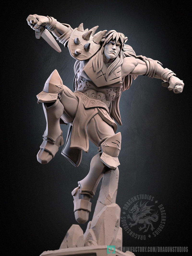 Human Fighter Paladin Ranger  PC NPC |Unpainted Miniature| 5 Sizes /Scales | Pathfinder Figure D&D - Only-Games
