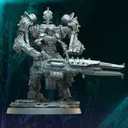Sci-Fi Heavy Terminator Battle Mech Knight Miniature | 5 BASE SIZES | Resin Unpainted | Sci-fi - Only-Games