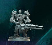 Sci-Fi Heavy Terminator Battle Mech Knight Miniature | 5 BASE SIZES | Resin Unpainted | Sci-fi - Only-Games