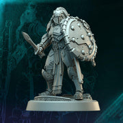 Sci-Fi Miniature Space Knight, Hellas Black Hoplites | 5 Sizes /Scales | Resin Mini - Only-Games
