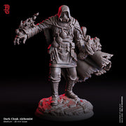 Human Artificer Dark Cloak Alchemist PC/ NPC Mini | 5 Sizes /Scale | Dungeons and Dragons - Only-Games