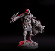 Human Artificer Dark Cloak Alchemist PC/ NPC Mini | 5 Sizes /Scale | Dungeons and Dragons - Only-Games