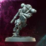 Sci-Fi Miniature Space Soldier Jumper Commando | 5 Sizes /Scales | Resin Mini | Shocktrooper TPG - Only-Games