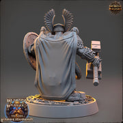 Dwarf Duergar Fighter Hammer and Shield | Unpainted D&D| 5 Sizes /Scale | Pathfinder - Only-Games
