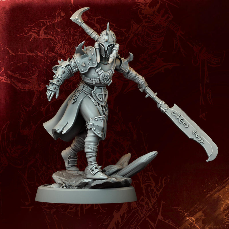 Female Fighter, Ranger, Paladin, Sword D&D 5e Mini | 5 Sizes /Scales - Only-Games