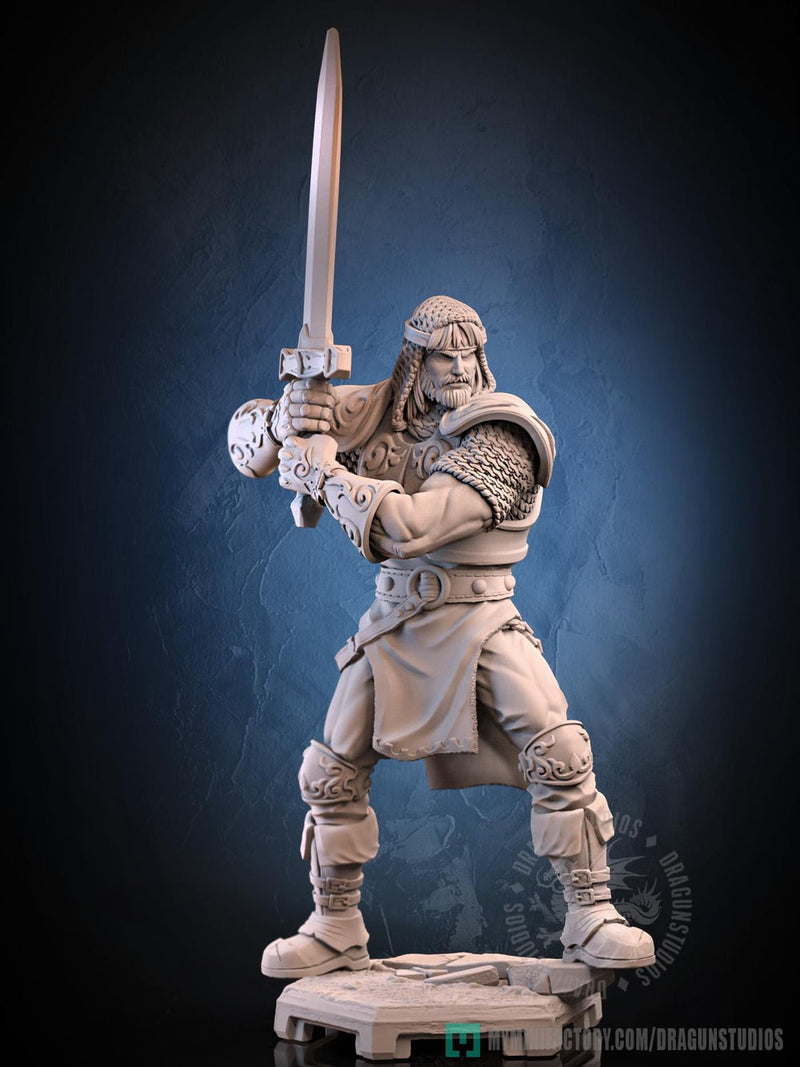 Human Fighter Paladin Ranger  PC NPC |Unpainted Miniature| 5 Sizes /Scales | Pathfinder Figure D&D - Only-Games