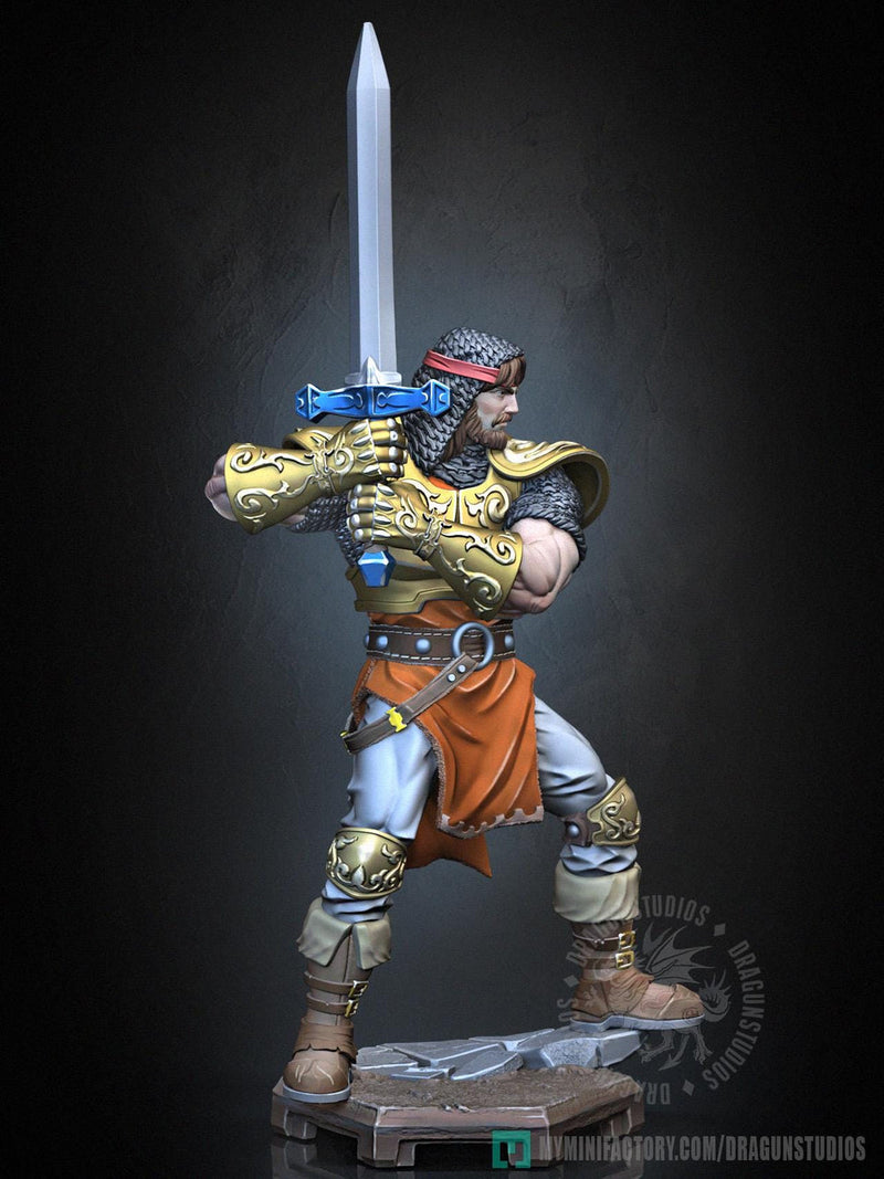 Human Fighter Paladin Ranger  PC NPC |Unpainted Miniature| 5 Sizes /Scales | Pathfinder Figure D&D - Only-Games