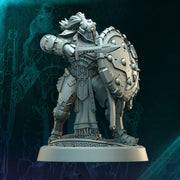 Sci-Fi Miniature Space Knight, Hellas Black Hoplites | 5 Sizes /Scales | Resin Mini - Only-Games