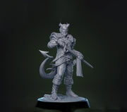 Tiefling Fighter Swashbuckler Rogue PC / NPC | 5 Sizes /Scales | D&D 5e Pathfinder - Only-Games
