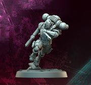 Sci-Fi Miniature Space Soldier Jumper Commando | 5 Sizes /Scales | Resin Mini | Shocktrooper TPG - Only-Games