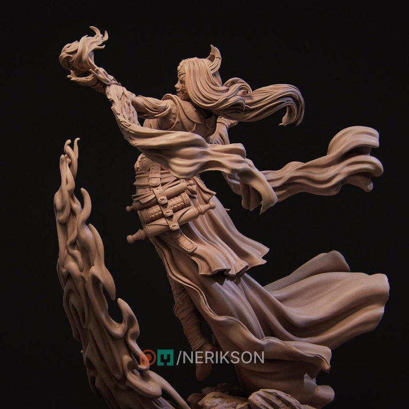 Human Female Sorcerer Warlock, Wizard PC /NPC Unpainted D&D| 5 Sizes/Scales| Pathfinder - Only-Games
