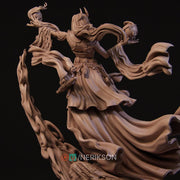 Human Female Sorcerer Warlock, Wizard PC /NPC Unpainted D&D| 5 Sizes/Scales| Pathfinder - Only-Games