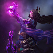 Human Female Sorcerer Warlock, Wizard PC /NPC Unpainted D&D| 5 Sizes/Scales| Pathfinder - Only-Games