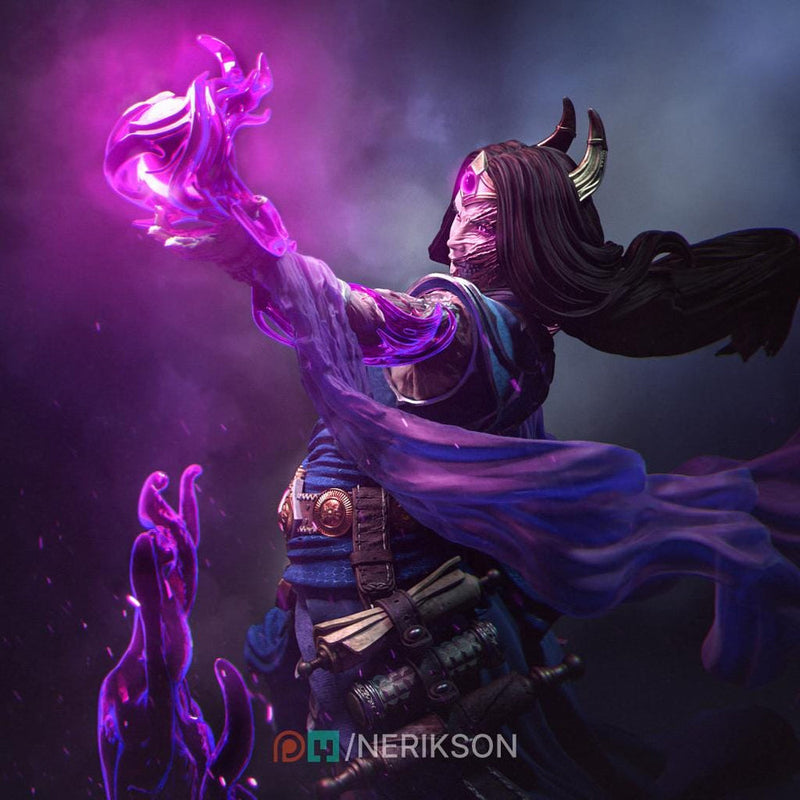 Human Female Sorcerer Warlock, Wizard PC /NPC Unpainted D&D| 5 Sizes/Scales| Pathfinder - Only-Games
