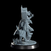 Female Cleric Light Domain, Paladin Miniature | 5 Sizes /Scales | Dungeons and Dragons Pathfinder - Only-Games