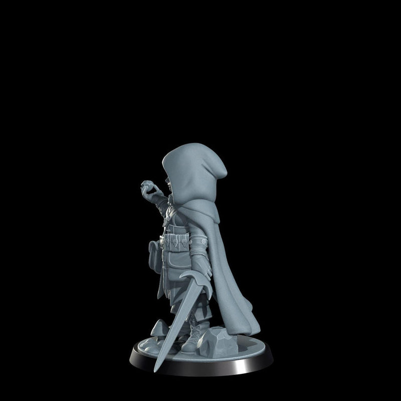 Female Halfling Rogue, Gnome Thief PC NPC | Resin Miniature | Dungeons & Dragons | 5 Sizes /Scales - Only-Games