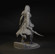 Female Rogue Assassin Miniature | Zylah Character | Resin RPG Figure | 28mm 32mm 54mm 75mm 100mm - Only-Games