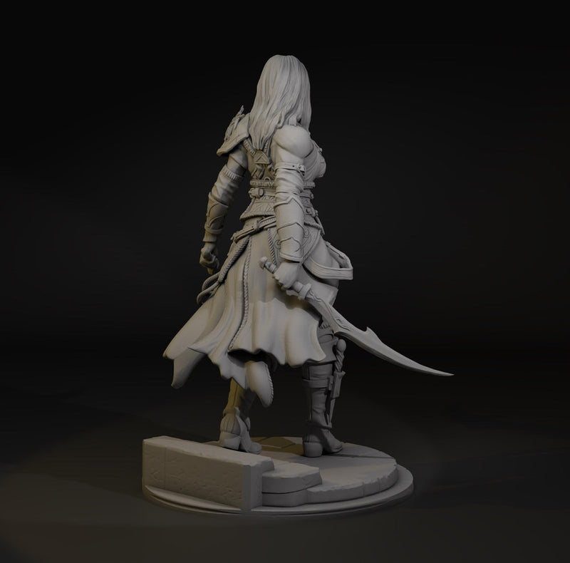 Assassin Miniature STL | Zylah Rogue | Digital Download - Only-Games