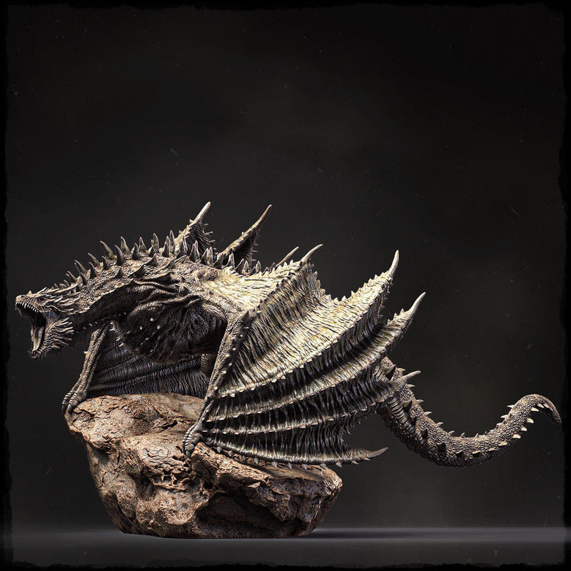 Elder Wyvern (4 sizes) D&D 5e Unpainted Miniature | 250mm Long, 280mm Wing Span | Resin Dragon Statue - Only-Games