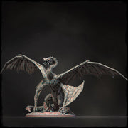 Copper Dragon (4 sizes) D&D Miniature | 145mm High, 285mm Wing Span | Resin Dragon Statue - Only-Games