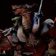 Tiamat God Dragon Queen of Chaos (3 sizes) D&D Miniature | 415mm Wing Span,333mm Height |Figurine - Only-Games