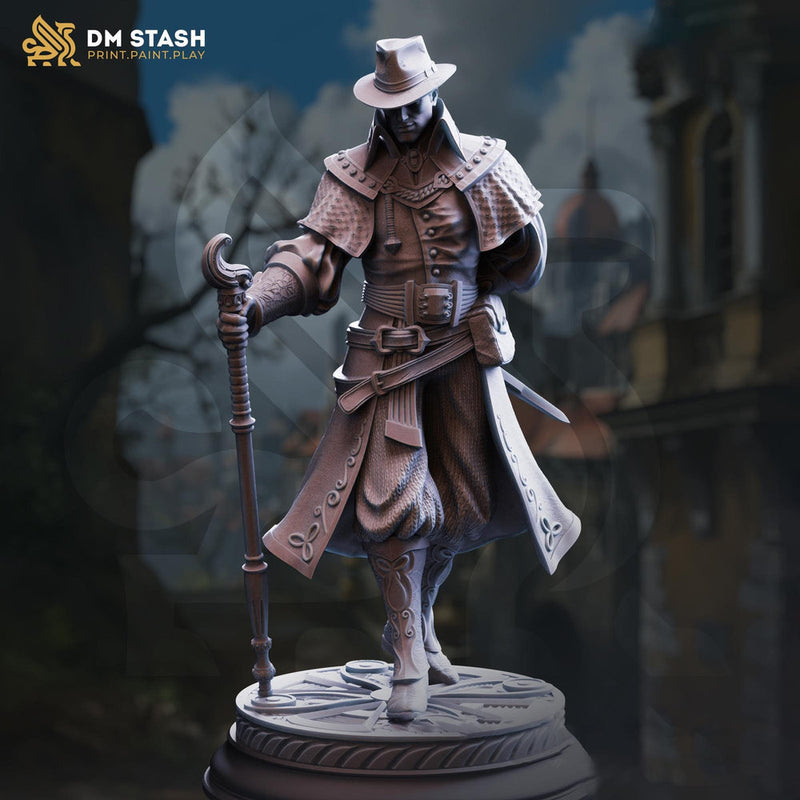 Human Fighter, Cleric Inquisitor, Witch Hunter | Unpainted Miniature | 5 Sizes /Scales | Pathfinder Figure | DnD | - Only-Games