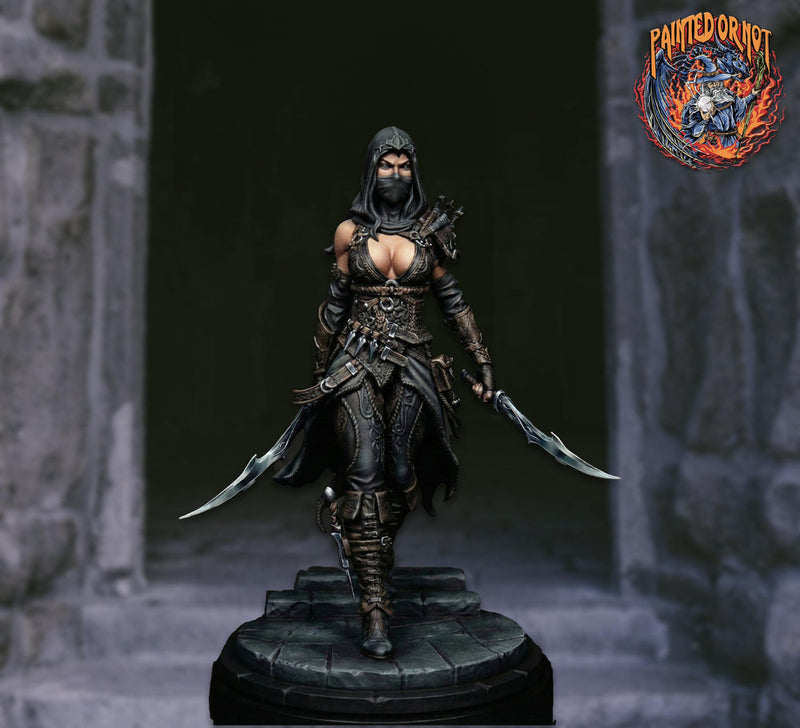 Hooded Masked Assassin STL | Zylah Rogue | Digital Download - Only-Games